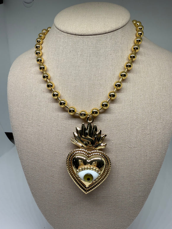 Corazón bubble necklace