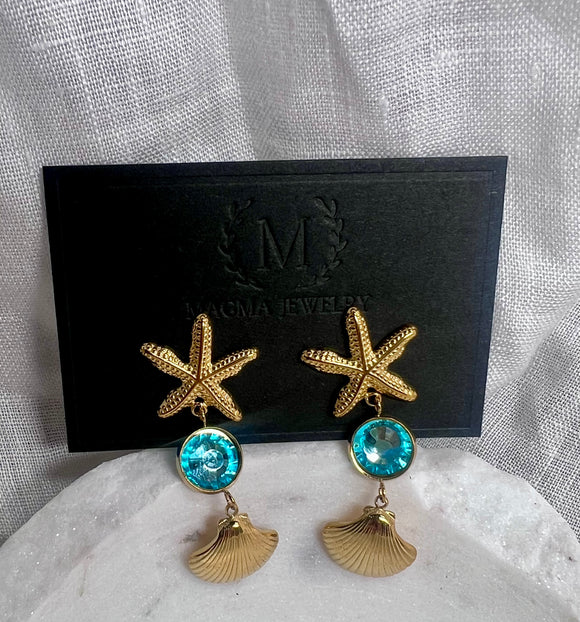 Aquamarina earrings