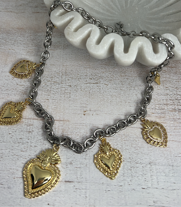 Sagrado corazon mixed metals