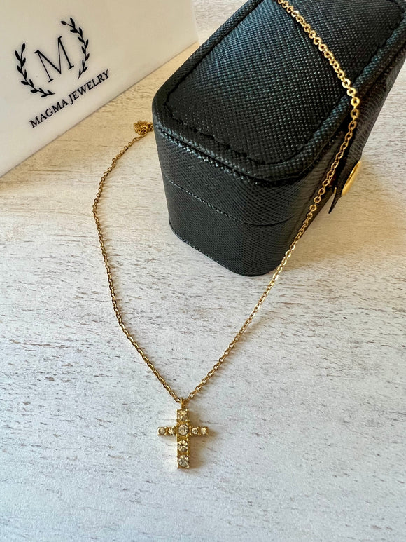 Dainty cross necklace