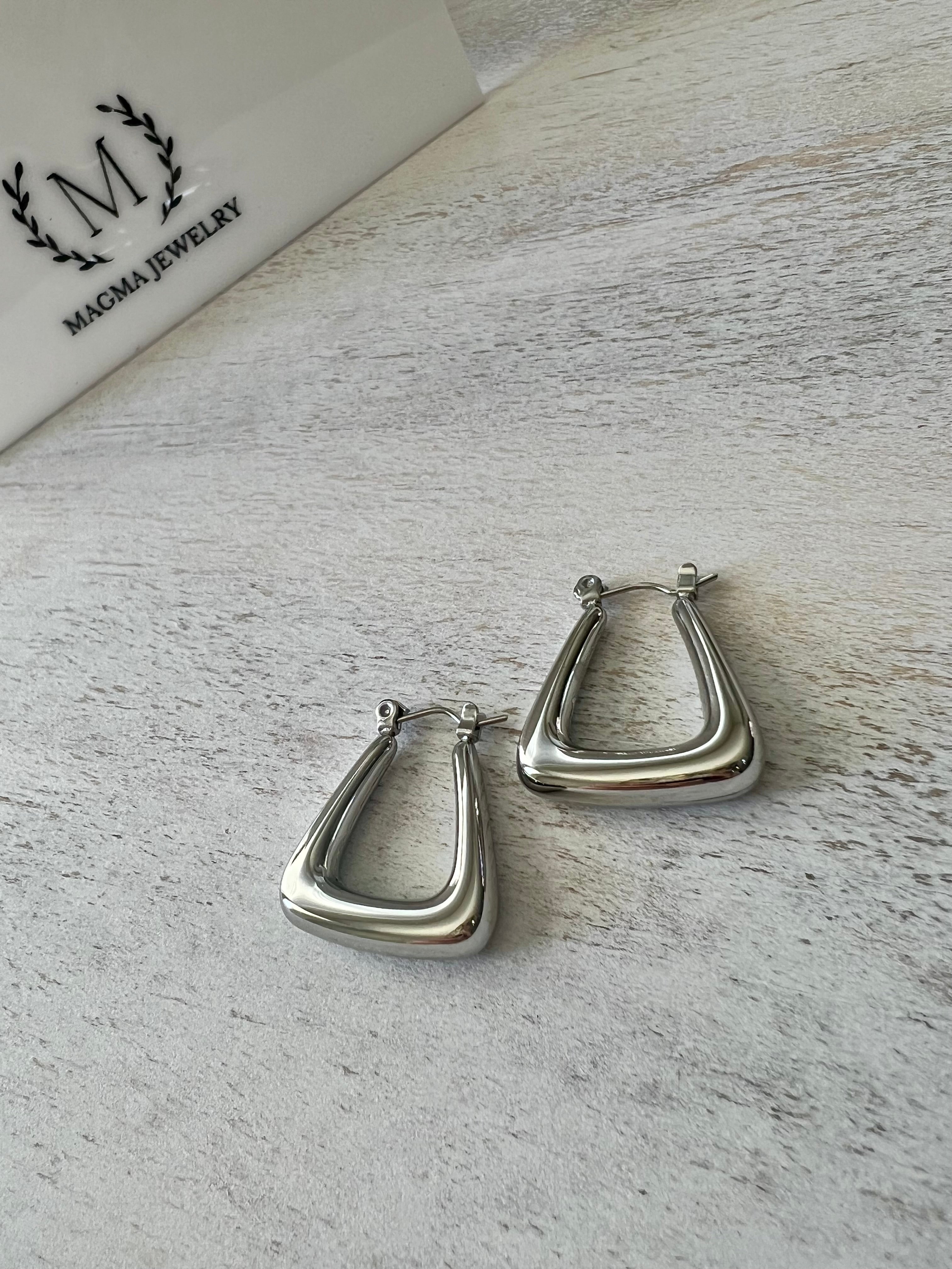 Plata boxy hoops