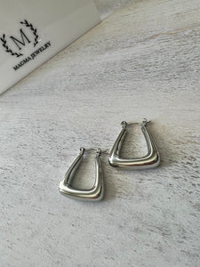 Plata boxy hoops