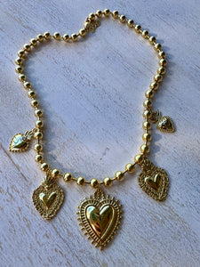Corazones bubble chain