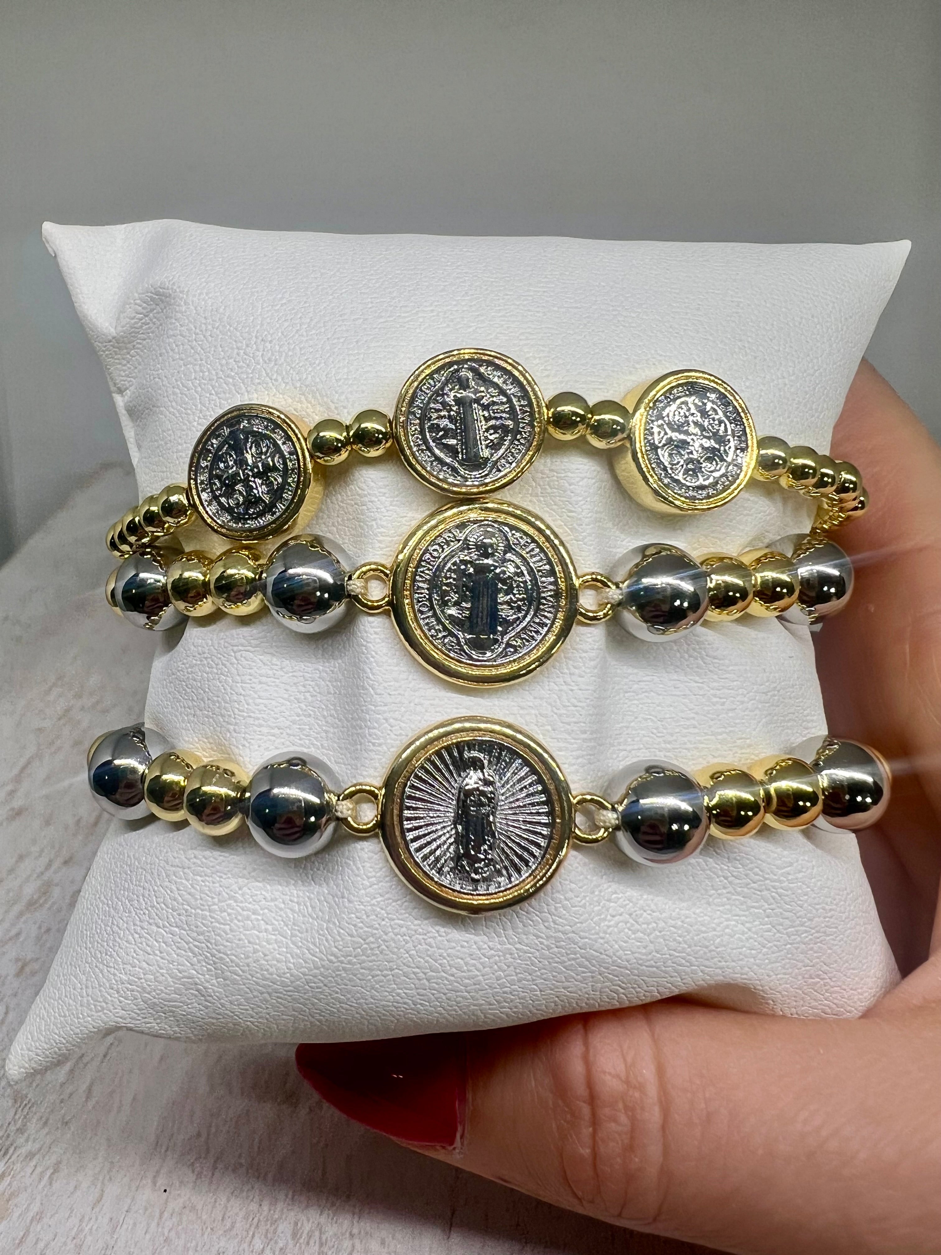 Santito mixed metal bracelet