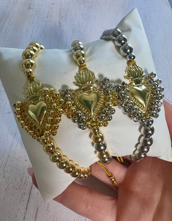 Sagrado corazón bead bracelets