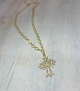 Espiga cross necklace