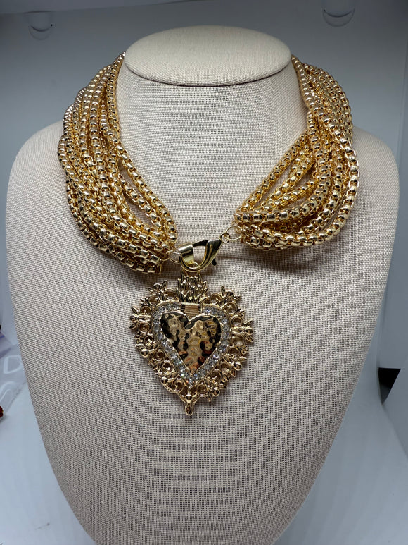 Corazón cadenas necklace
