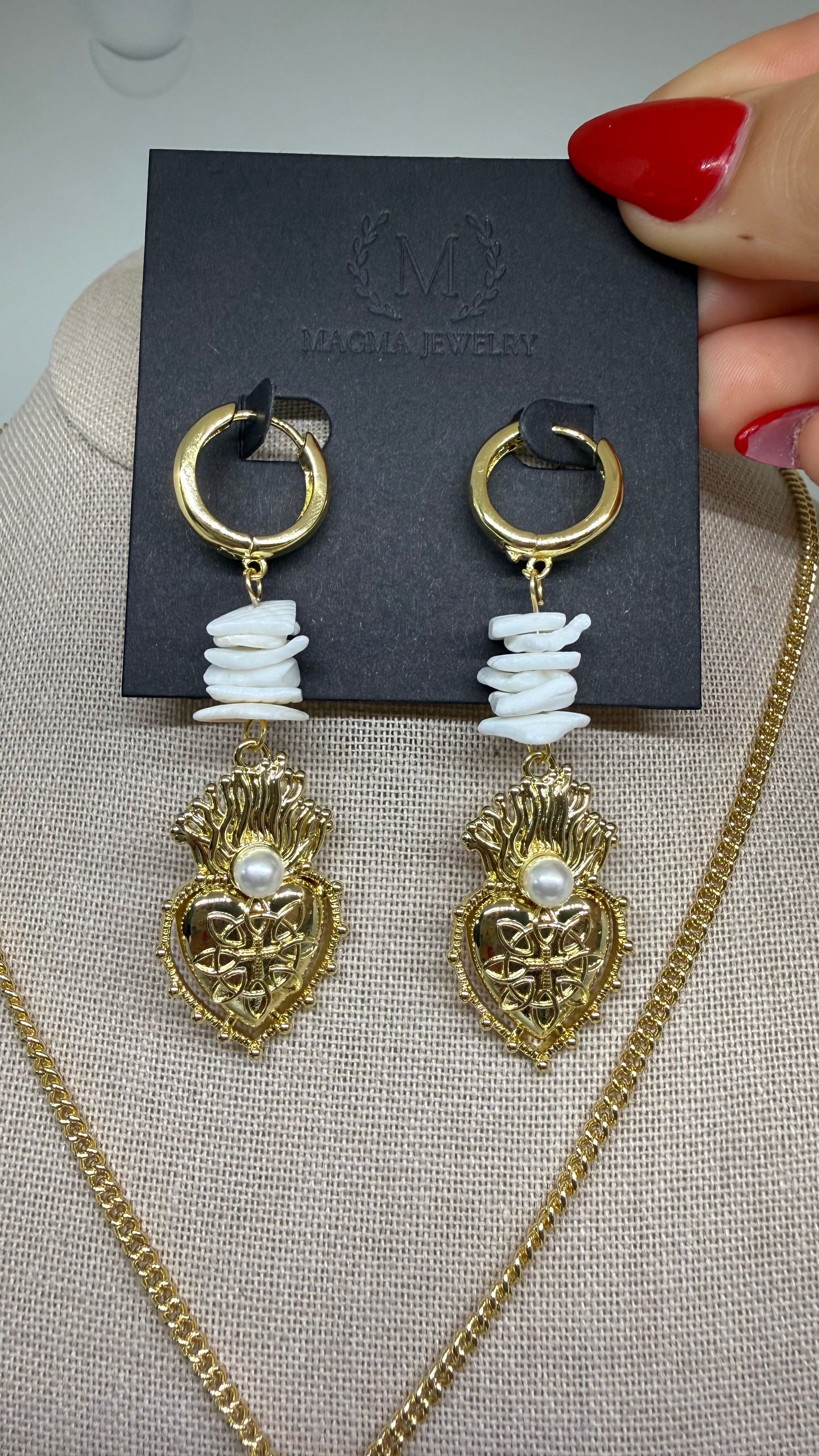 Dolce corazón earrings/necklace