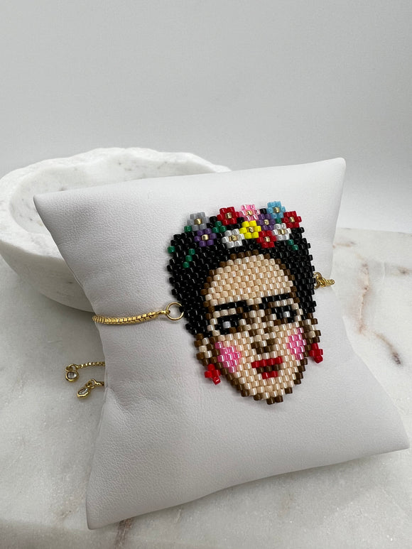 Frida Kahlo beaded bracelet