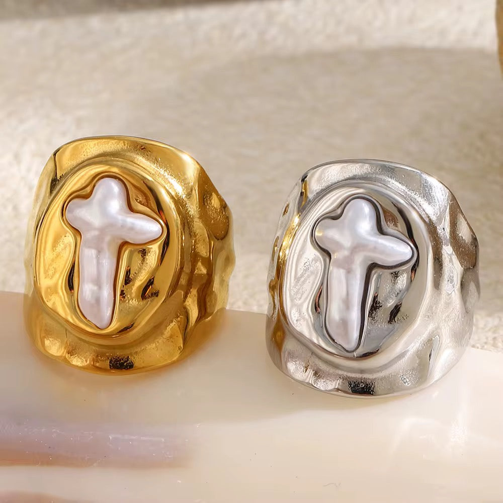 Saltwater Cross Ring (PRE ORDER)