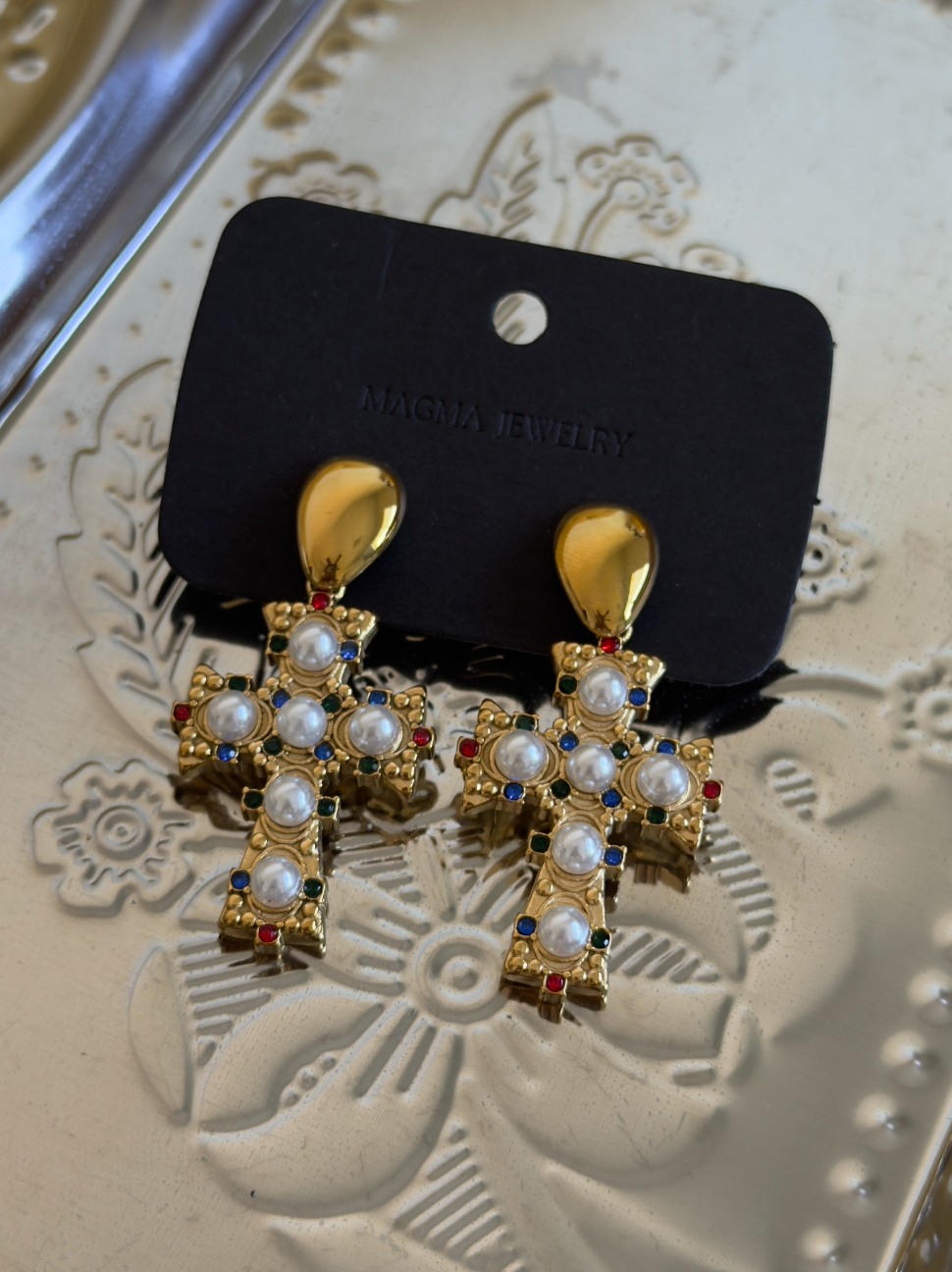 Shucked Cross Earrings (PRE ORDER)