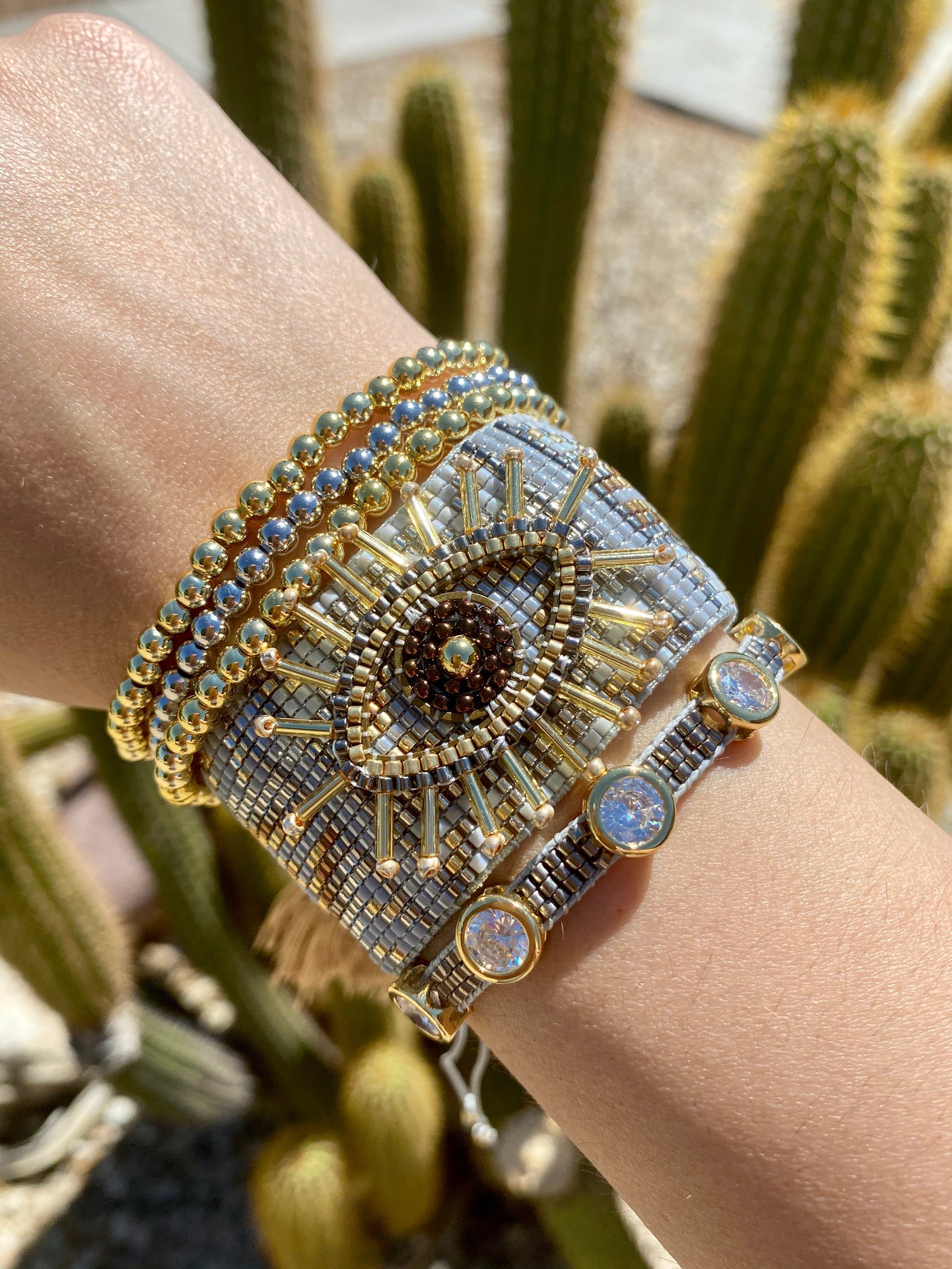Mega evil eye bracelet