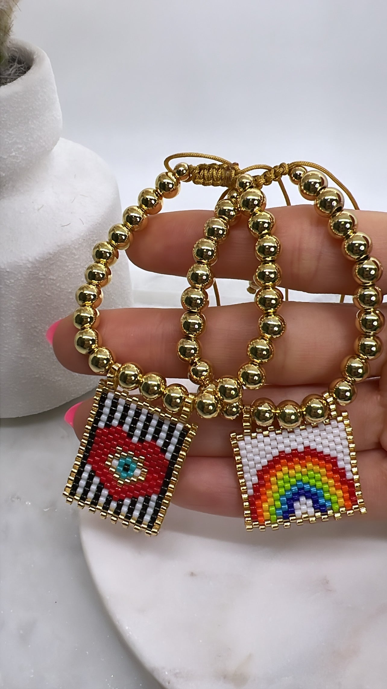 Miyuki tags bracelet