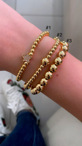 Gold beads