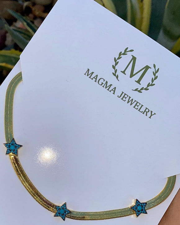 Star flat chain choker