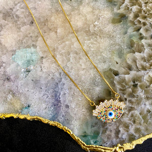 Colores ojo turco necklace